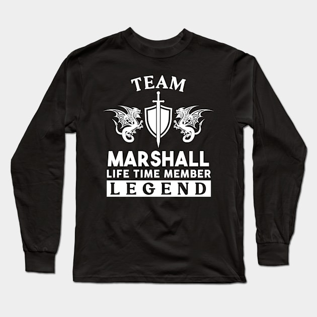 Marshall Name T Shirt - Marshall Life Time Member Legend Gift Item Tee Long Sleeve T-Shirt by unendurableslemp118